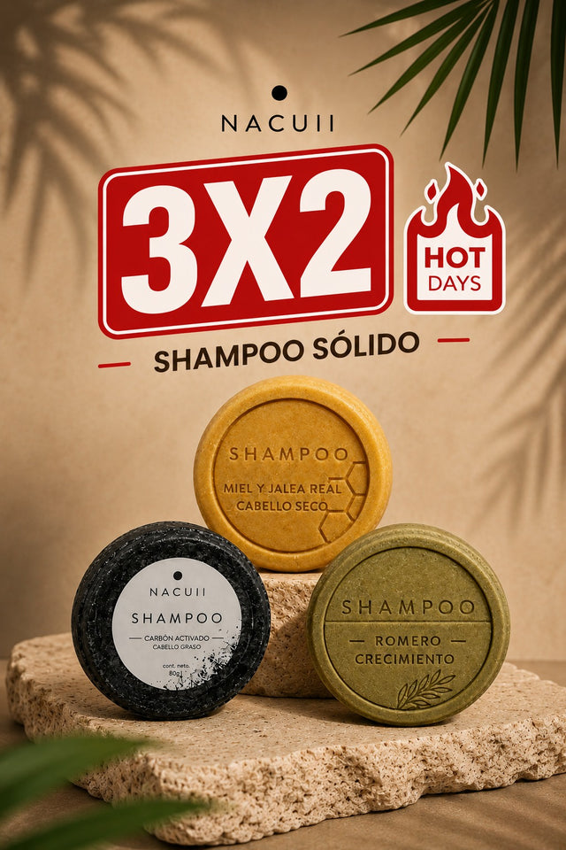 Shampoo Sólido de Miel y Jalea Real (Cabello Seco)