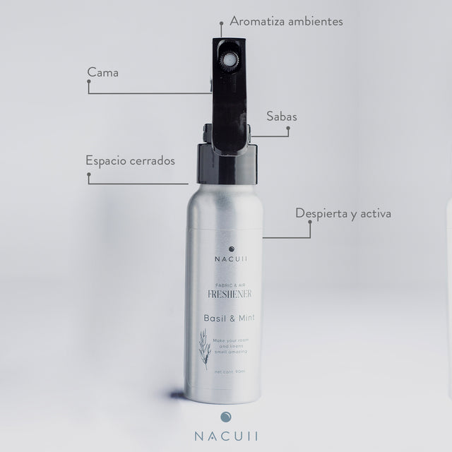 Aromatizantes que refrescan y aromatizan la casa, cama, almohada, y espacios.