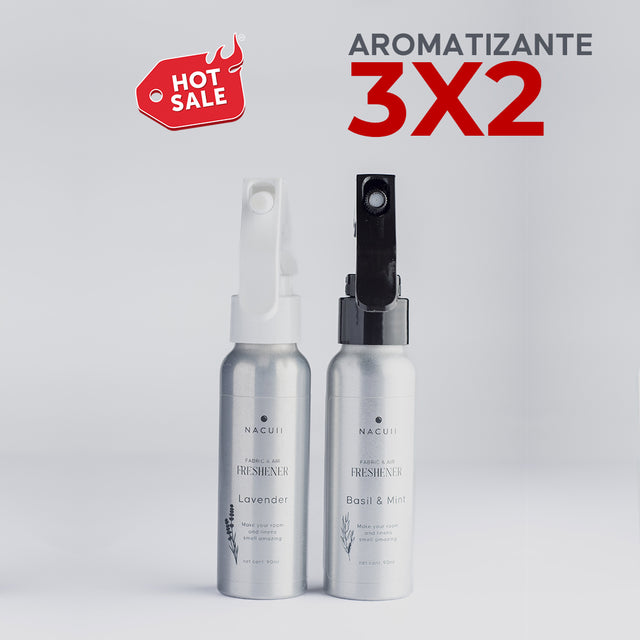 Aromatizantes que refrescan y aromatizan la casa, cama, almohada, y espacios.
