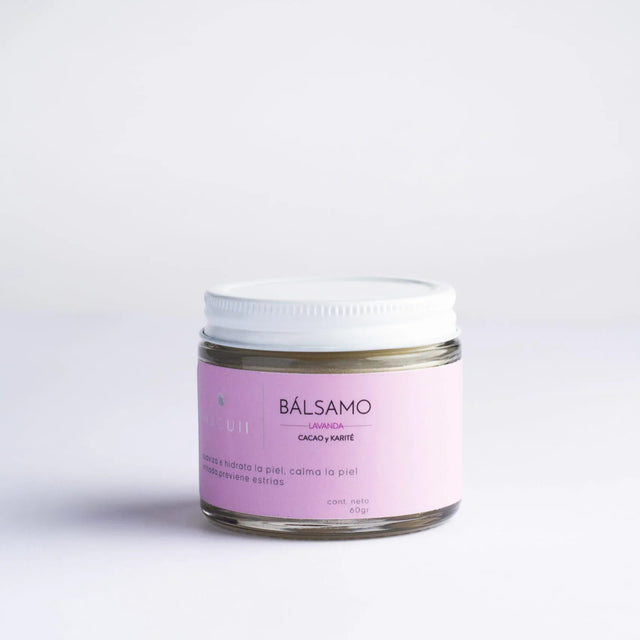 Bálsamo hidratante para piel muy seca y ayuda a prevenir estrías.
