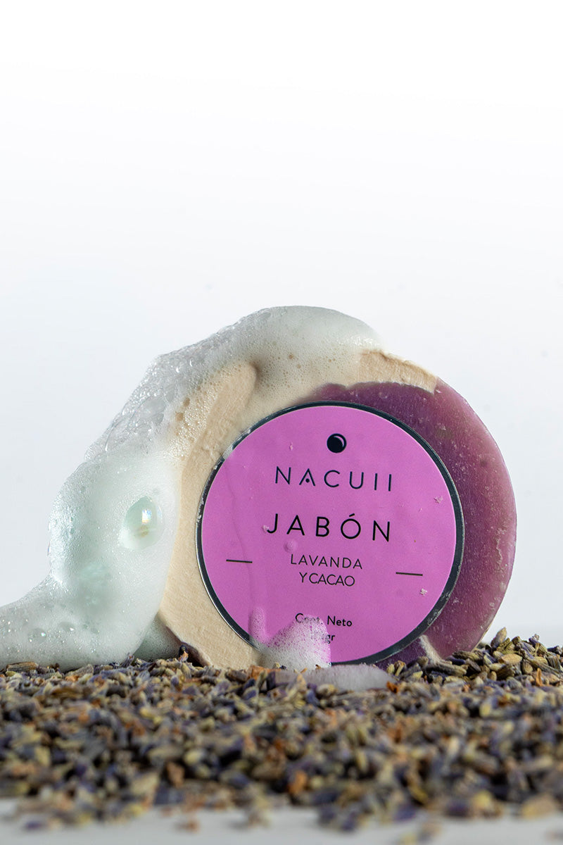 Jabón limpiador facial y relajante. 