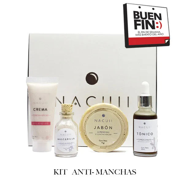 Kit especial  para desvanecer manchas y aclarar la piel.