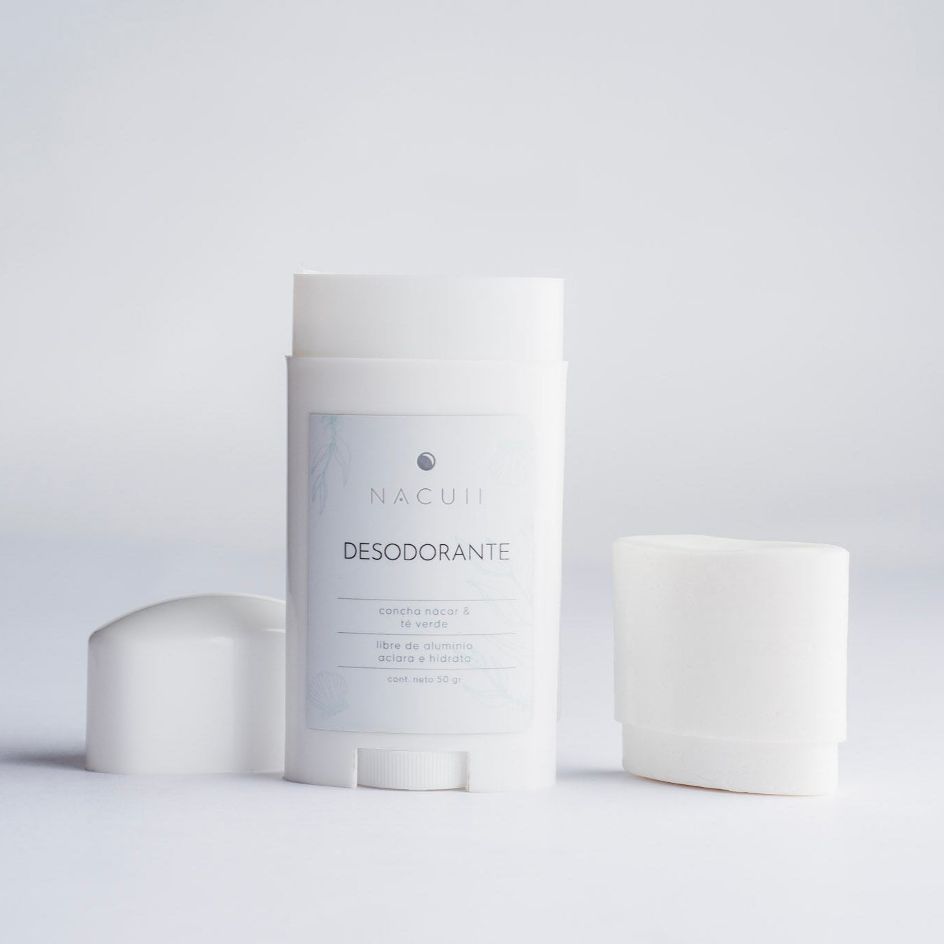 Desodorante natural aclarante libre de aluminio y parabernos.